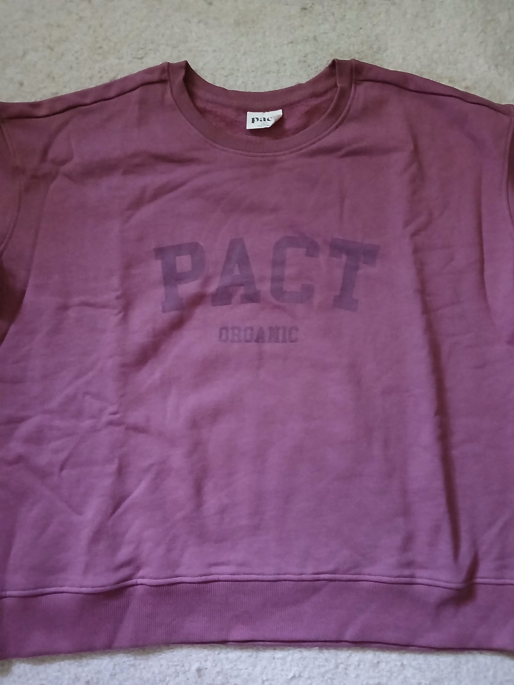 PACT Organic Crewneck Sweatshirt - Mauve